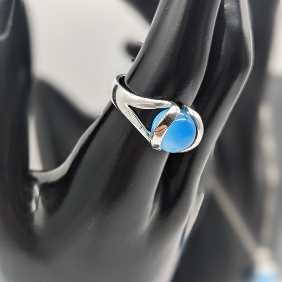 Sterling Silver "Colors of Life" Set Ring and necklace. - Picture 7 of 8